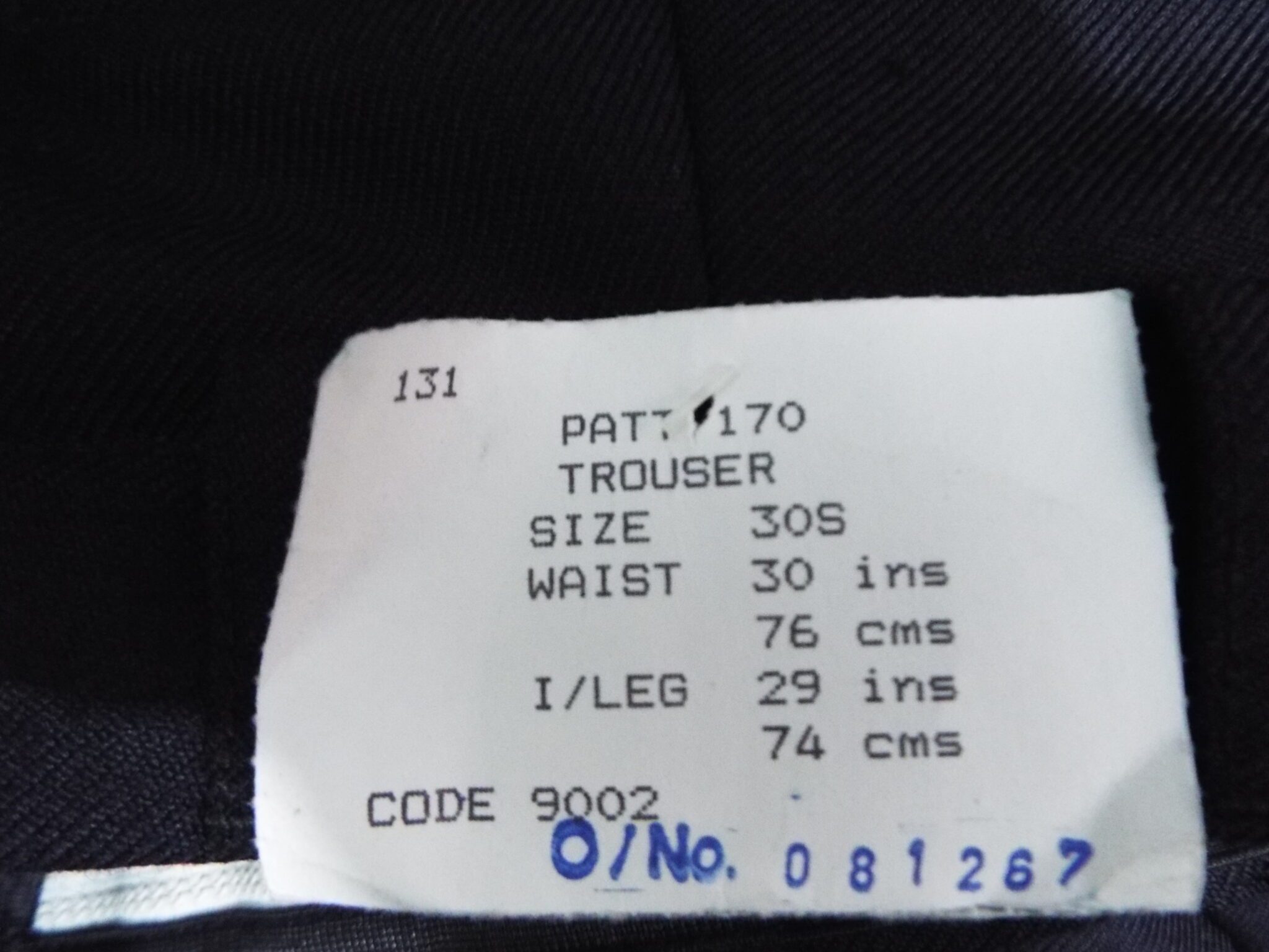 British Rail Suit | Jacket 37" | Trousers W 28 L28 | Navy - Image 6
