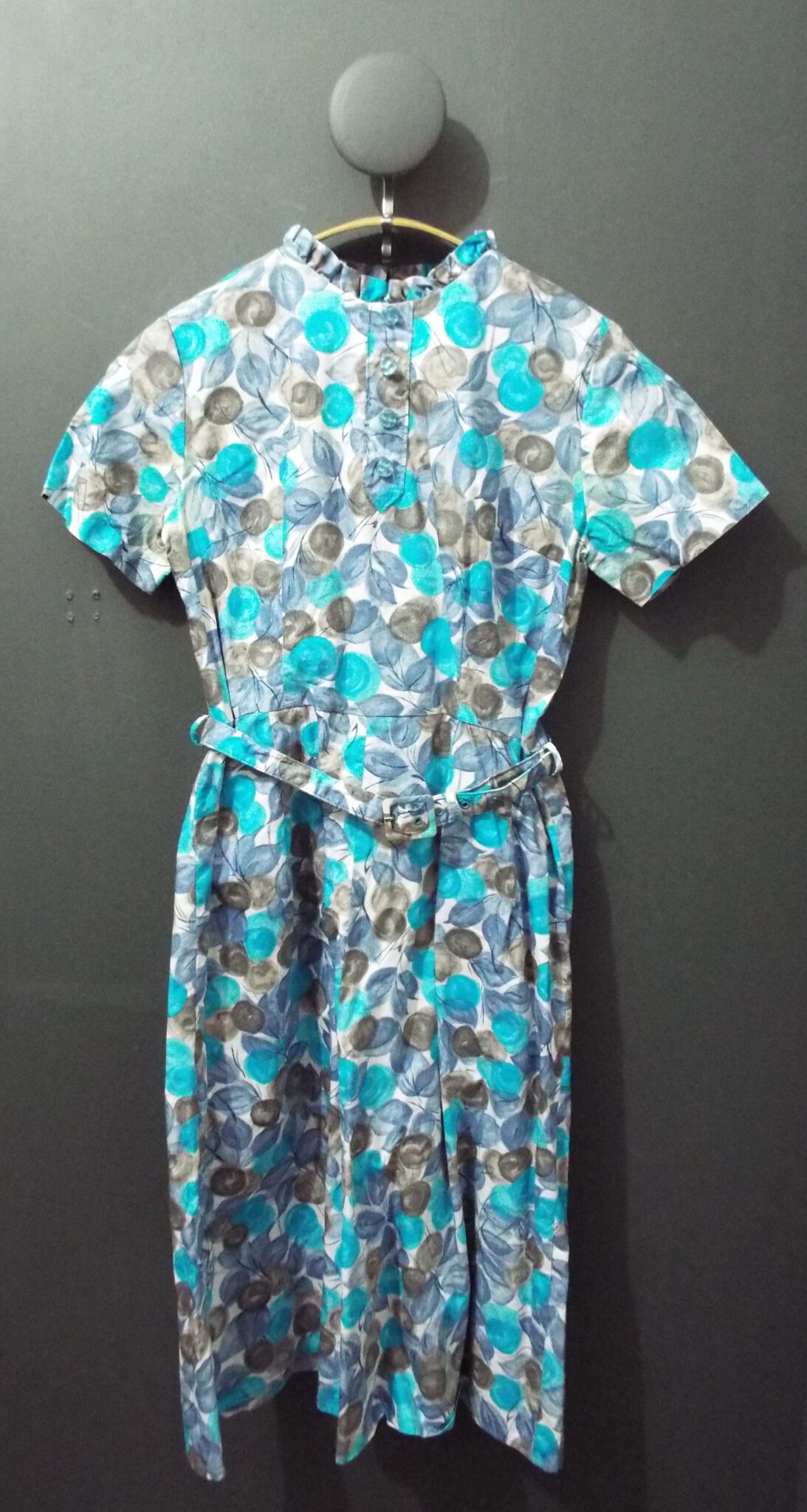 50s Tea Dress | 34" Chest | Multi Floral | Handmade