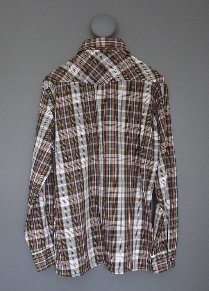 Vintage Jon Wood Checked Shirt | Men's | Large | Multicoloured | 1970s - Image 2