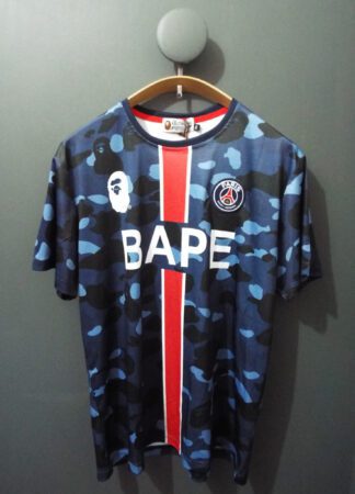 Bape T-Shirt | Paris Saint Germain | 2XL | Blue Camo