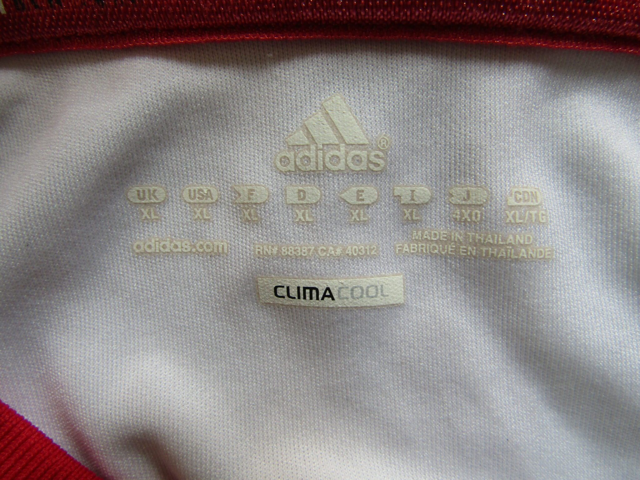 New York Red Bulls Football Shirt | Adidas | XL | White | Home 2010 - Image 3