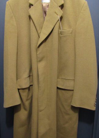 60's Crombie Overcoat | Single breasted | 46" | Camel