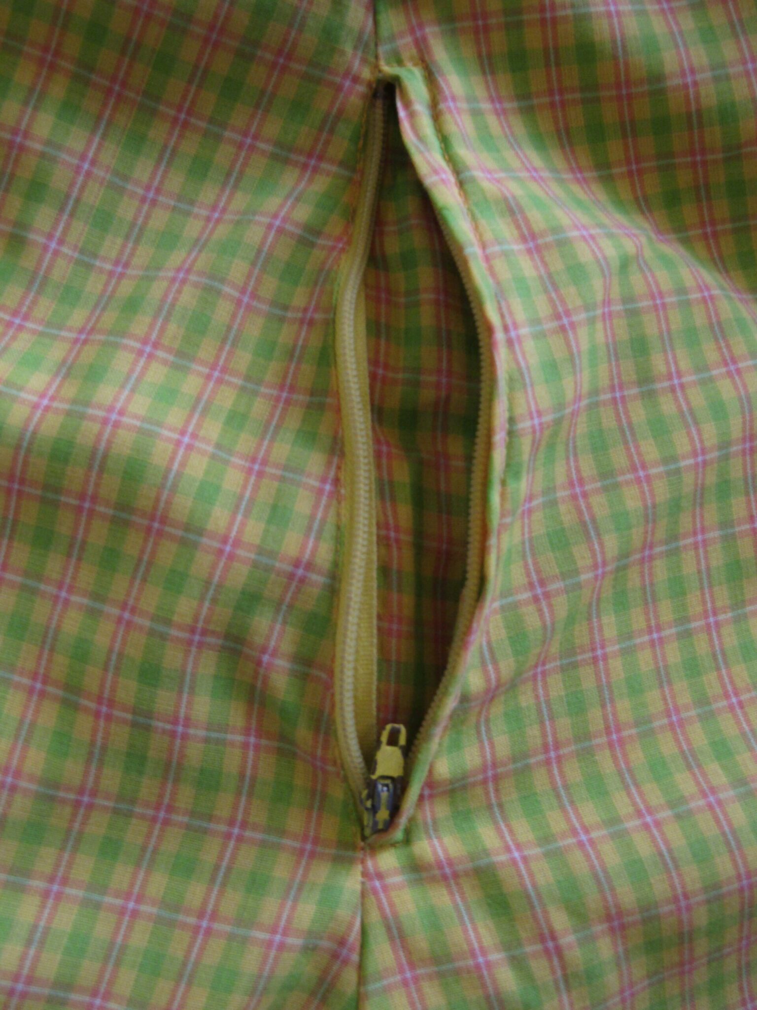 70's Mini Shirt Dress |32" Waist | Multicoloured Check - Image 3