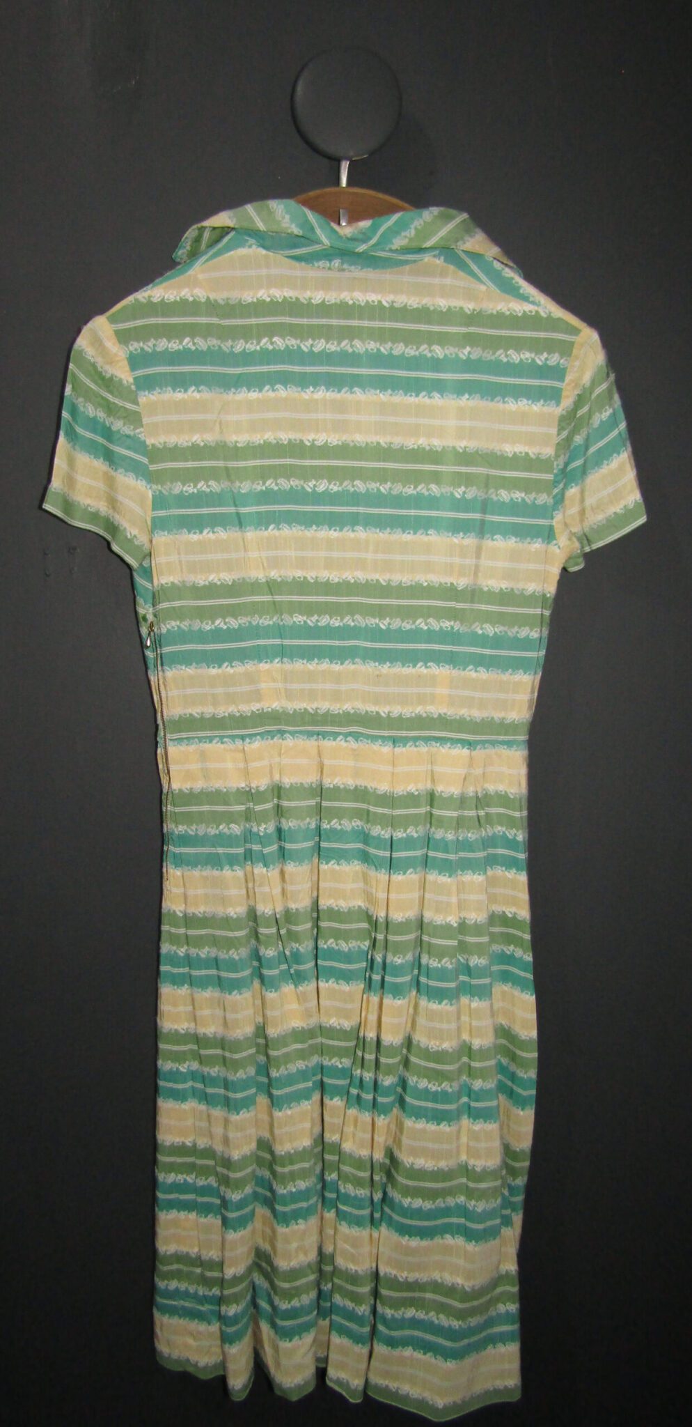 50's Day/Tea Dress | Small | Striped | Handmade - Image 2