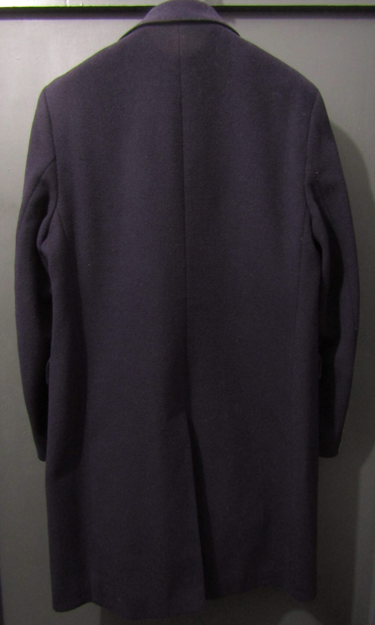 60's Men's Hepworths Crombie Overcoat | Single breasted | 44" | Navy - Image 2