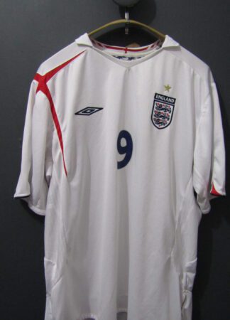 England Football Shirt | XXL | Umbro | White | Home 2005-07 | Rooney 9