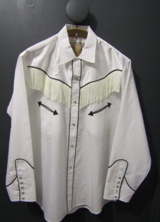 Tejas Western Cowboy Shirt | Men's | Large | White