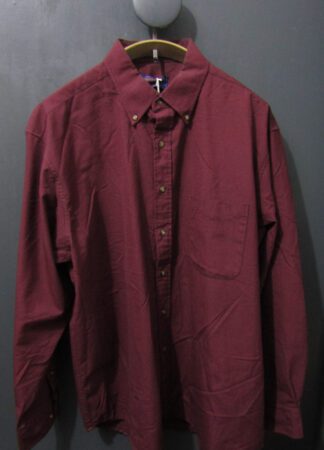 Pendleton Men's Wool Shirt | XL | Burgundy & Black Check