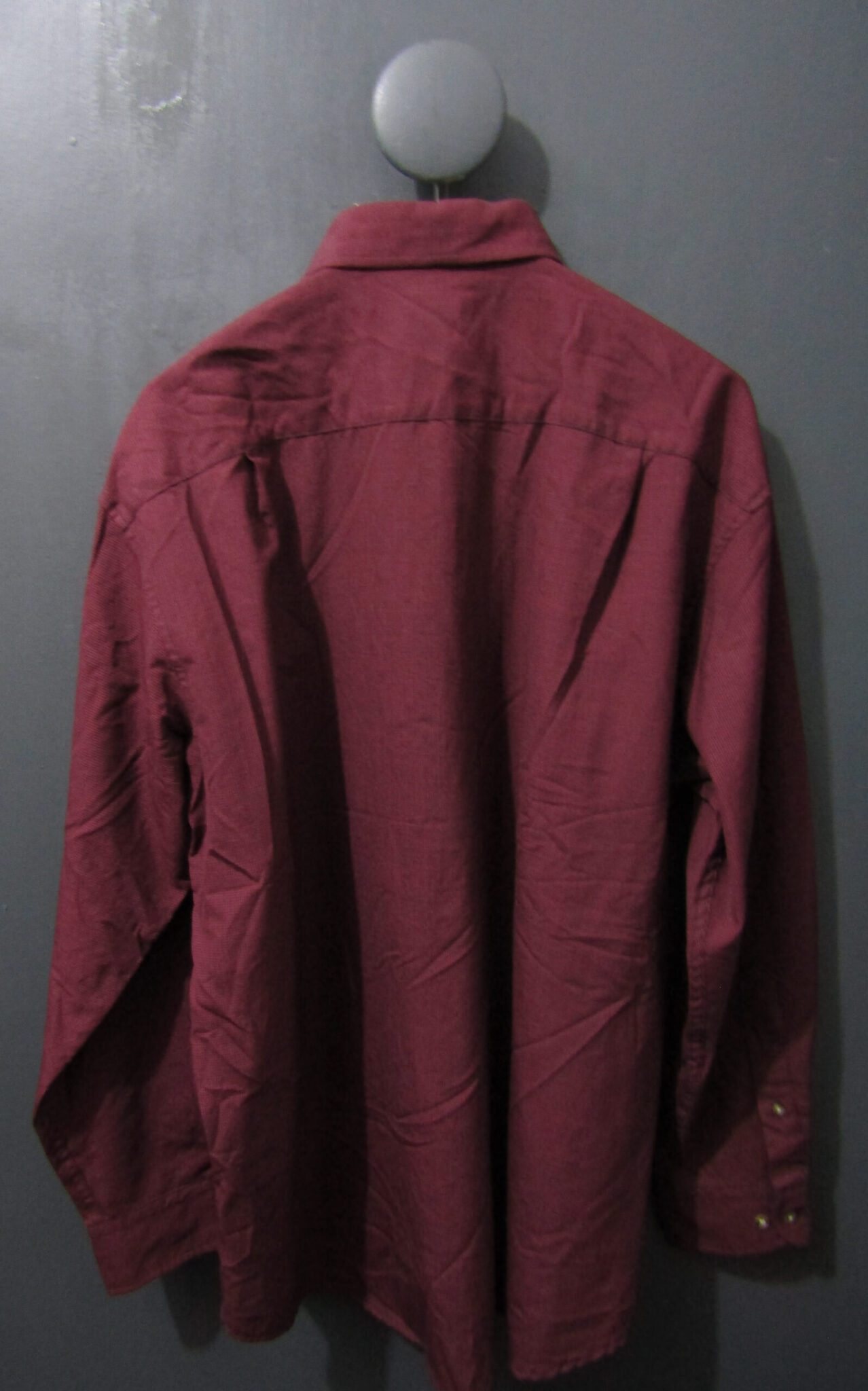Pendleton Men's Wool Shirt | XL | Burgundy & Black Check - Image 2