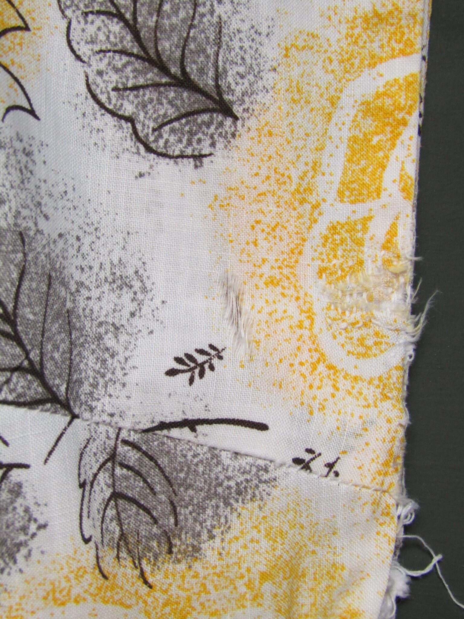 50's Cotton Day Dress | 36" Chest | Floral Print | Handmade - Image 9