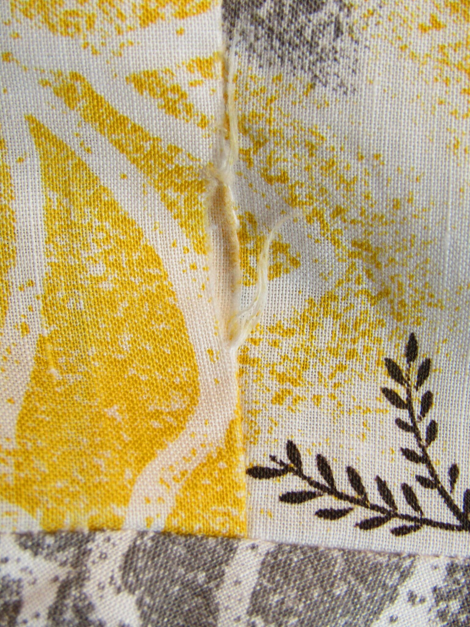 50's Cotton Day Dress | 36" Chest | Floral Print | Handmade - Image 3