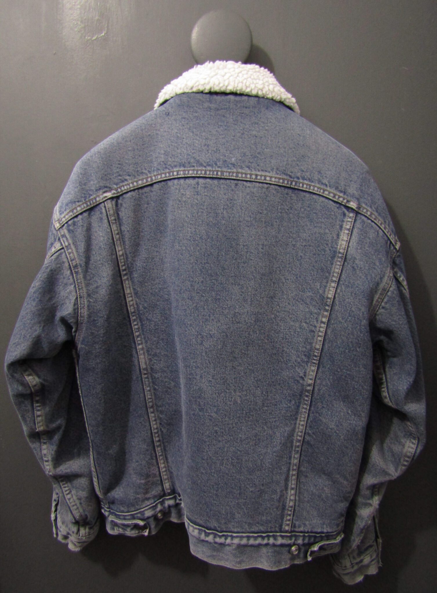 Levi's Denim Sherpa Jacket | Medium | Mid Blue - Image 2