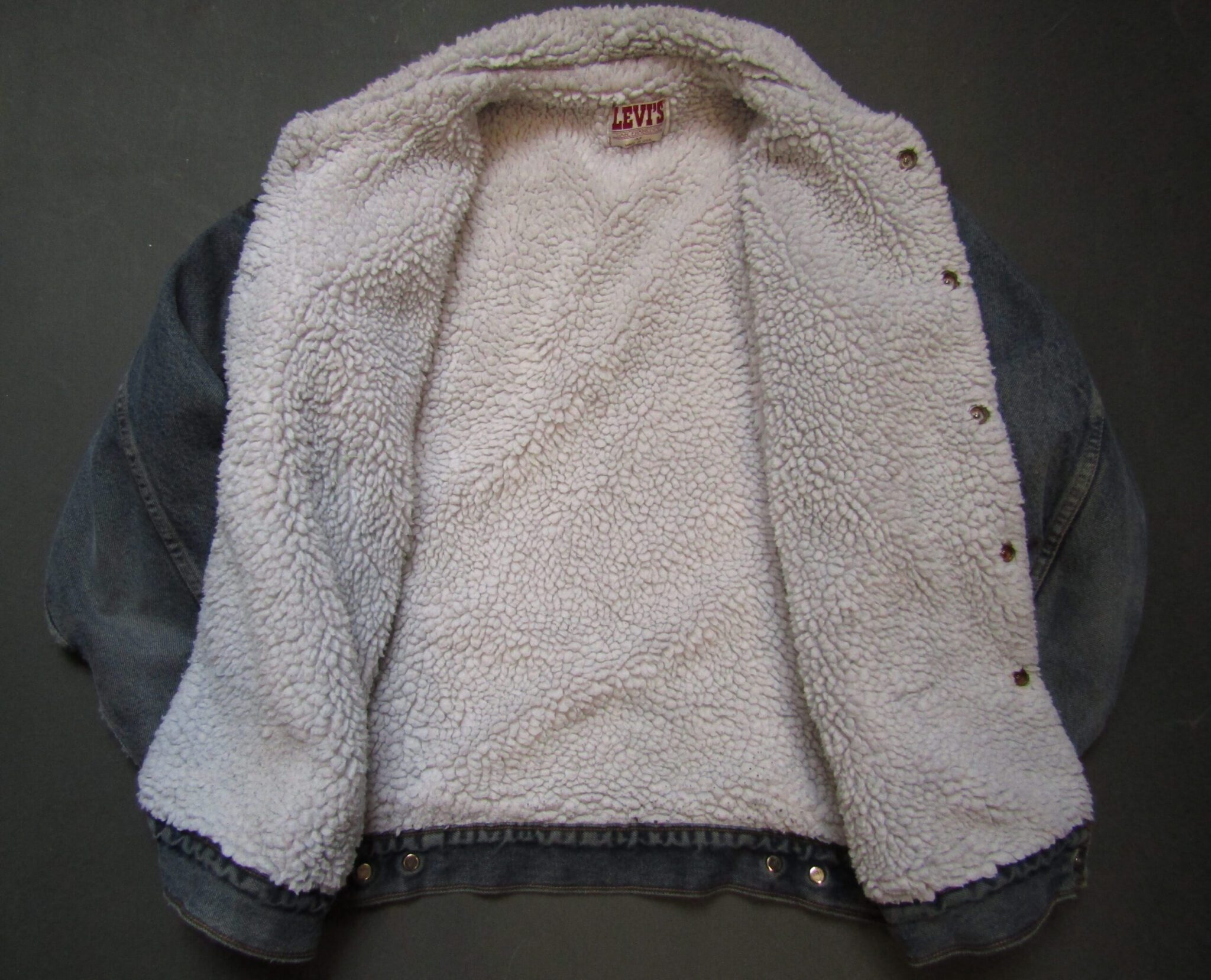 Levi's Denim Sherpa Jacket | Medium | Mid Blue - Image 3