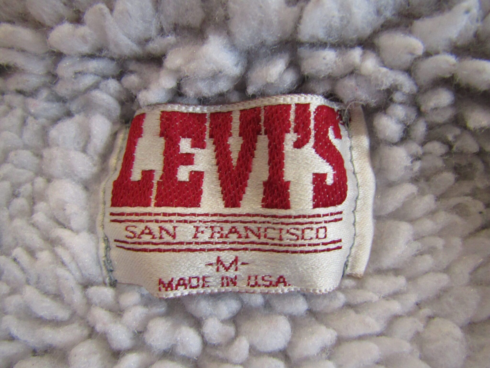 Levi's Denim Sherpa Jacket | Medium | Mid Blue - Image 4