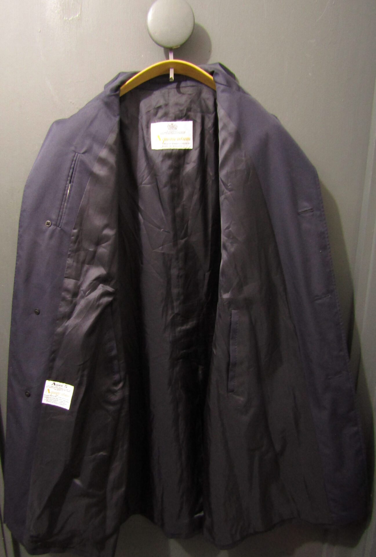60's Men's Aquascutum Mac | Reg 38 | Navy - Image 3