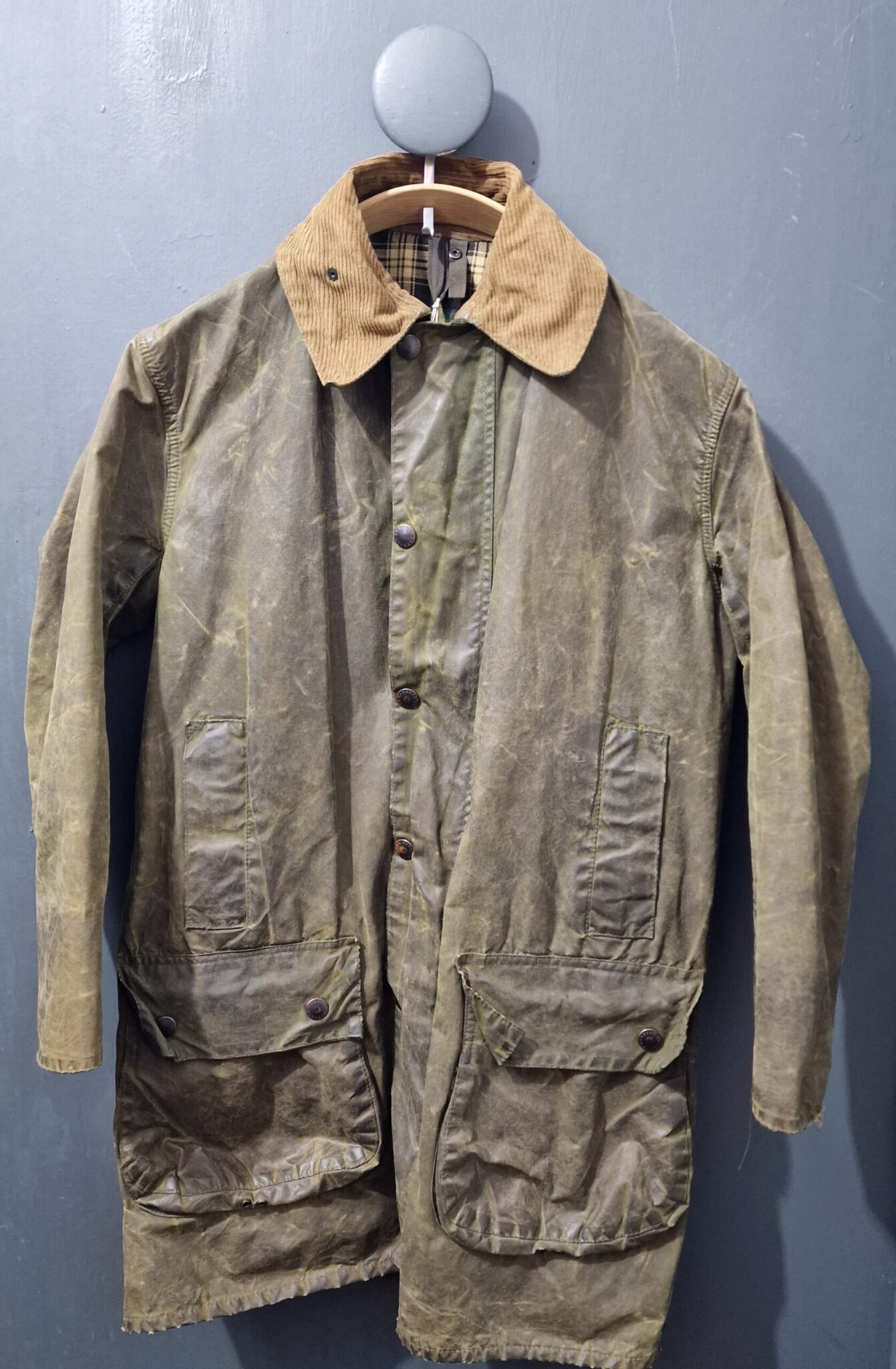 Barbour Border Jacket | 91cm/36in | Green | Wax cotton