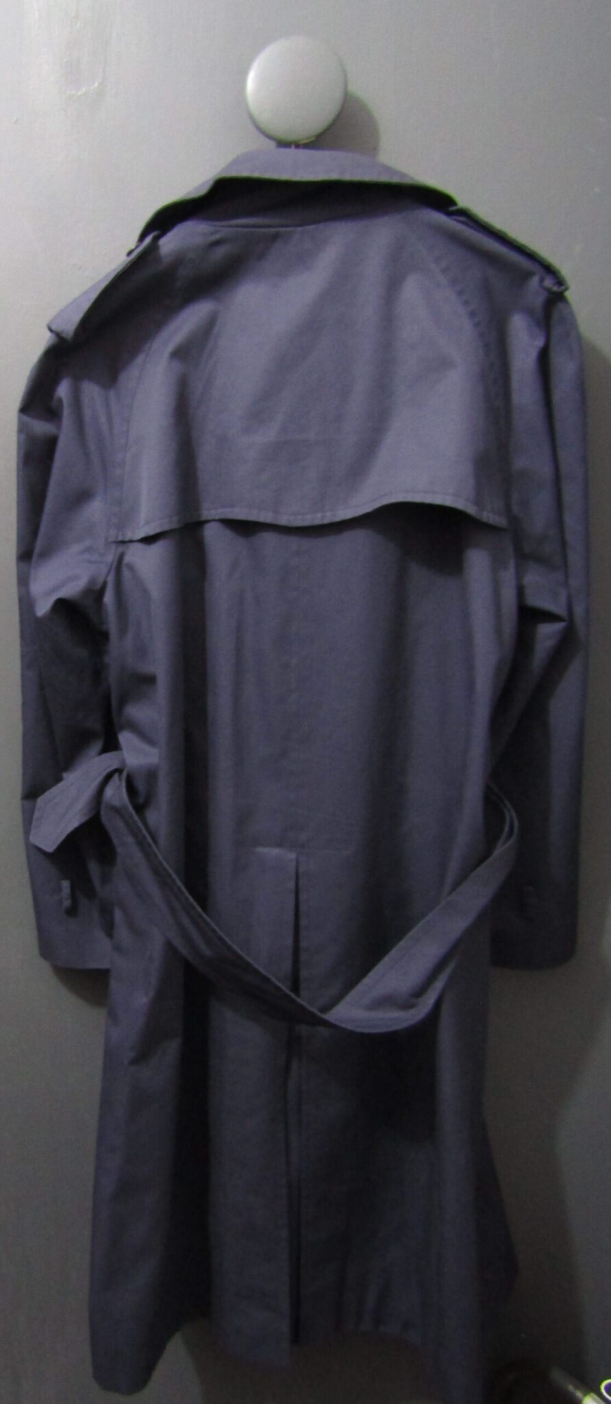 70's men's Baracuta Mac | 42 in | Navy | Double Breasted - Image 2