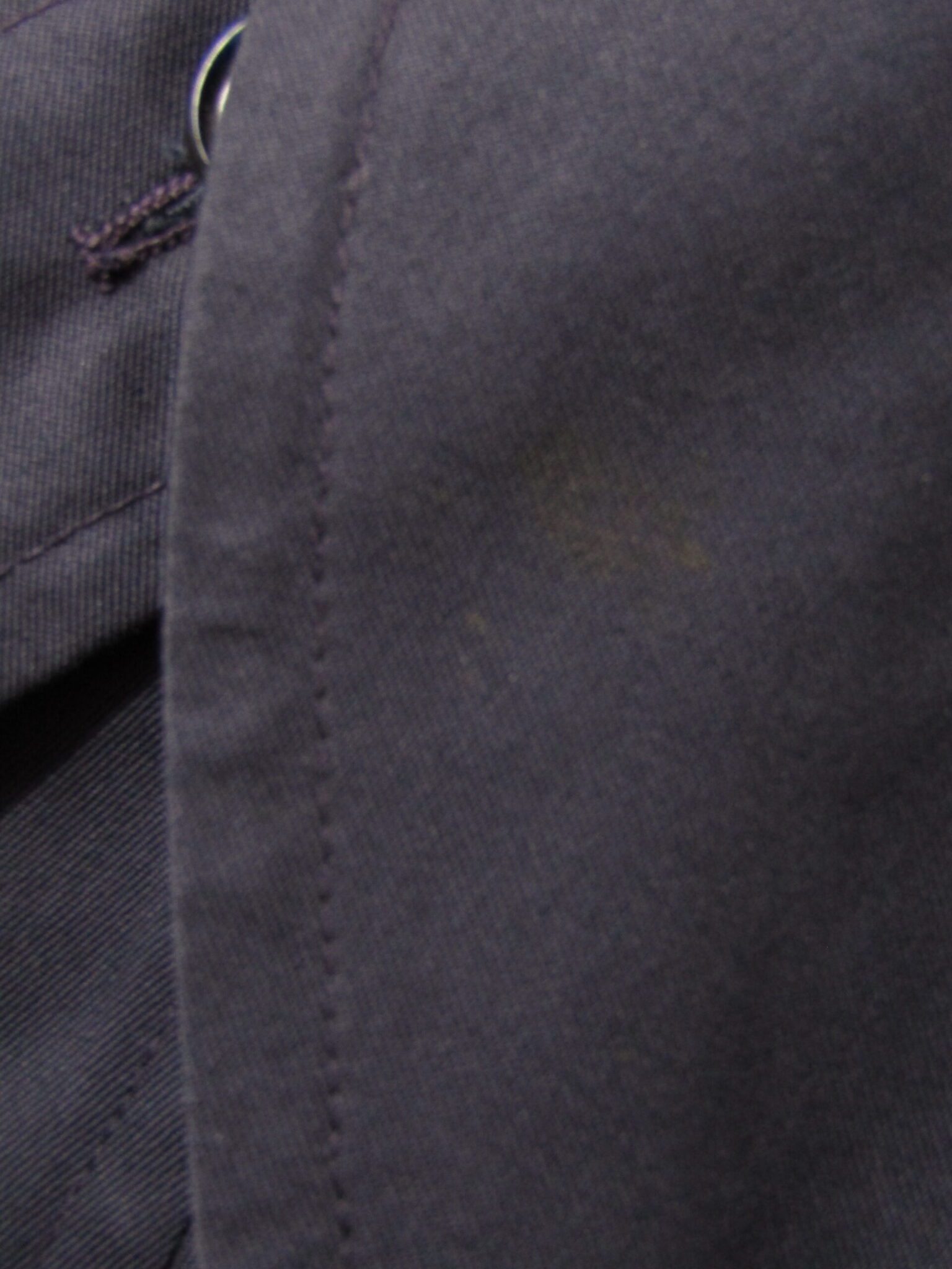 70's men's Baracuta Mac | 42 in | Navy | Double Breasted - Image 6