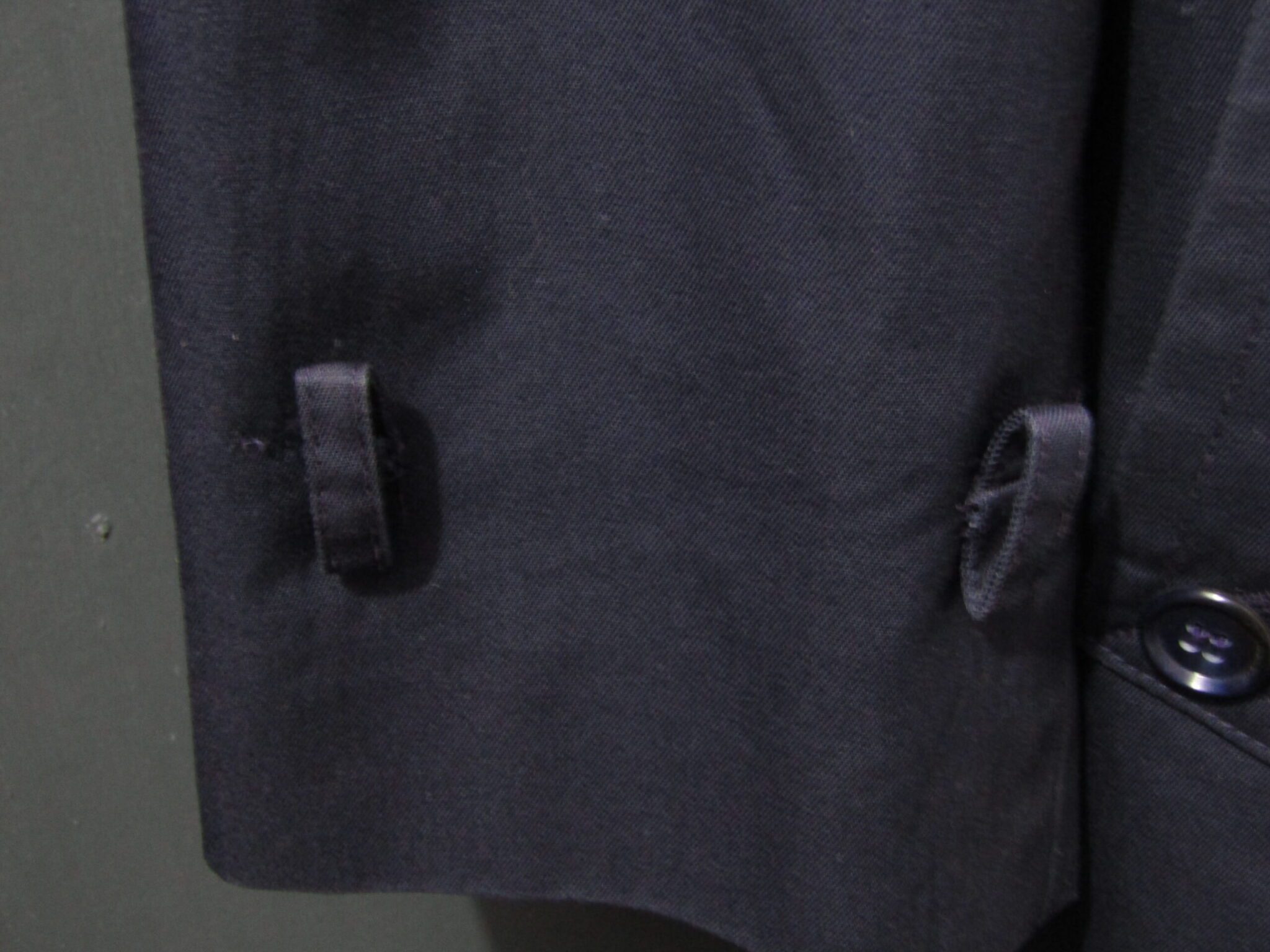 70's men's Baracuta Mac | 42 in | Navy | Double Breasted - Image 8