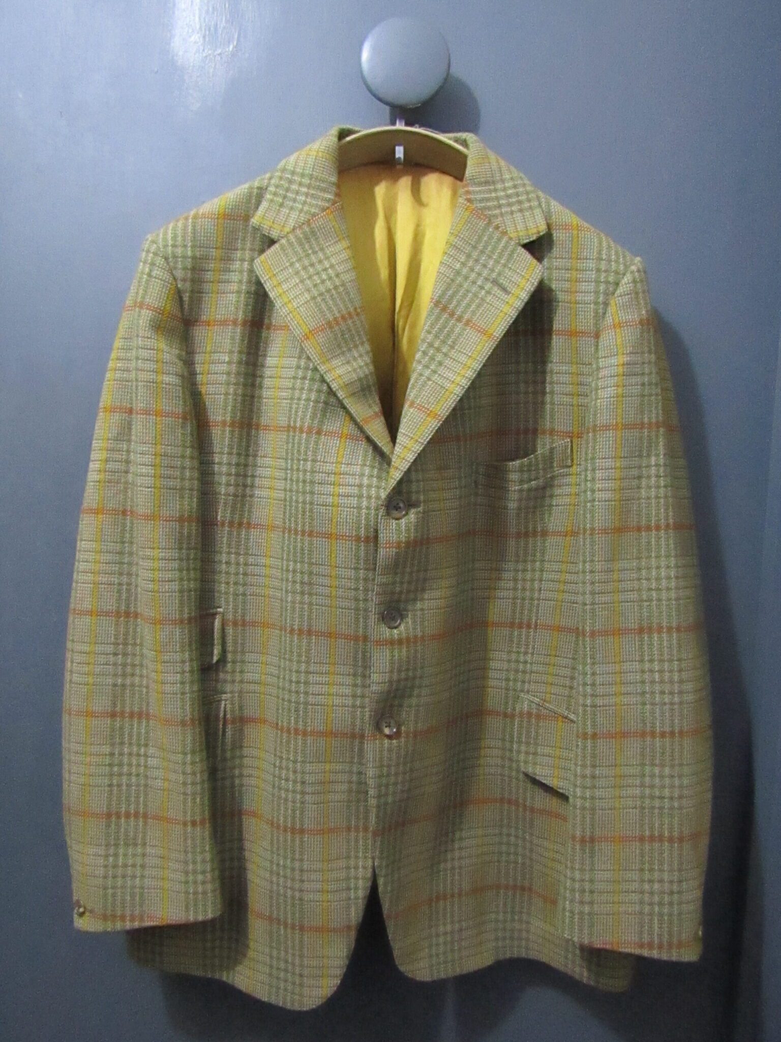 Bladen Men's Supasax Tweed Jacket | 48" Chest | Beige & green