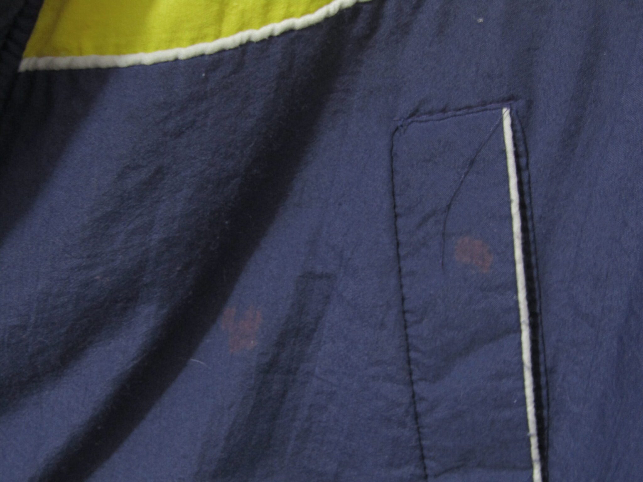 Goodyear Track Jacket | 2XL | Navy, yellow & cream | Robert Preece - Image 5