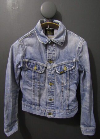 70's Lee Denim Jacket  | Slim Fit Trucker | Medium | Mid Blue