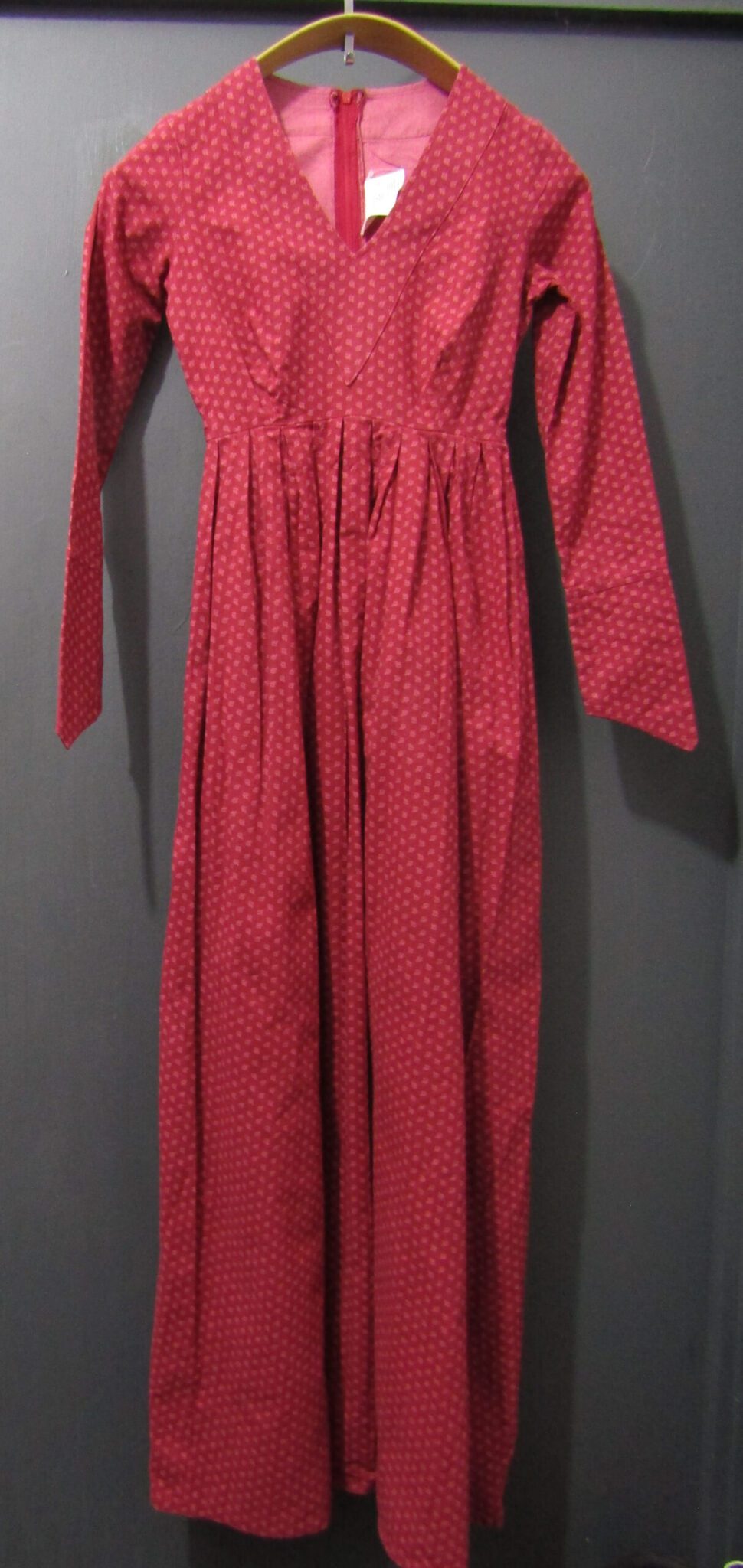 70's Laura Ashley Prairie Dress | White Label | UK 10 | Red Botanical Print