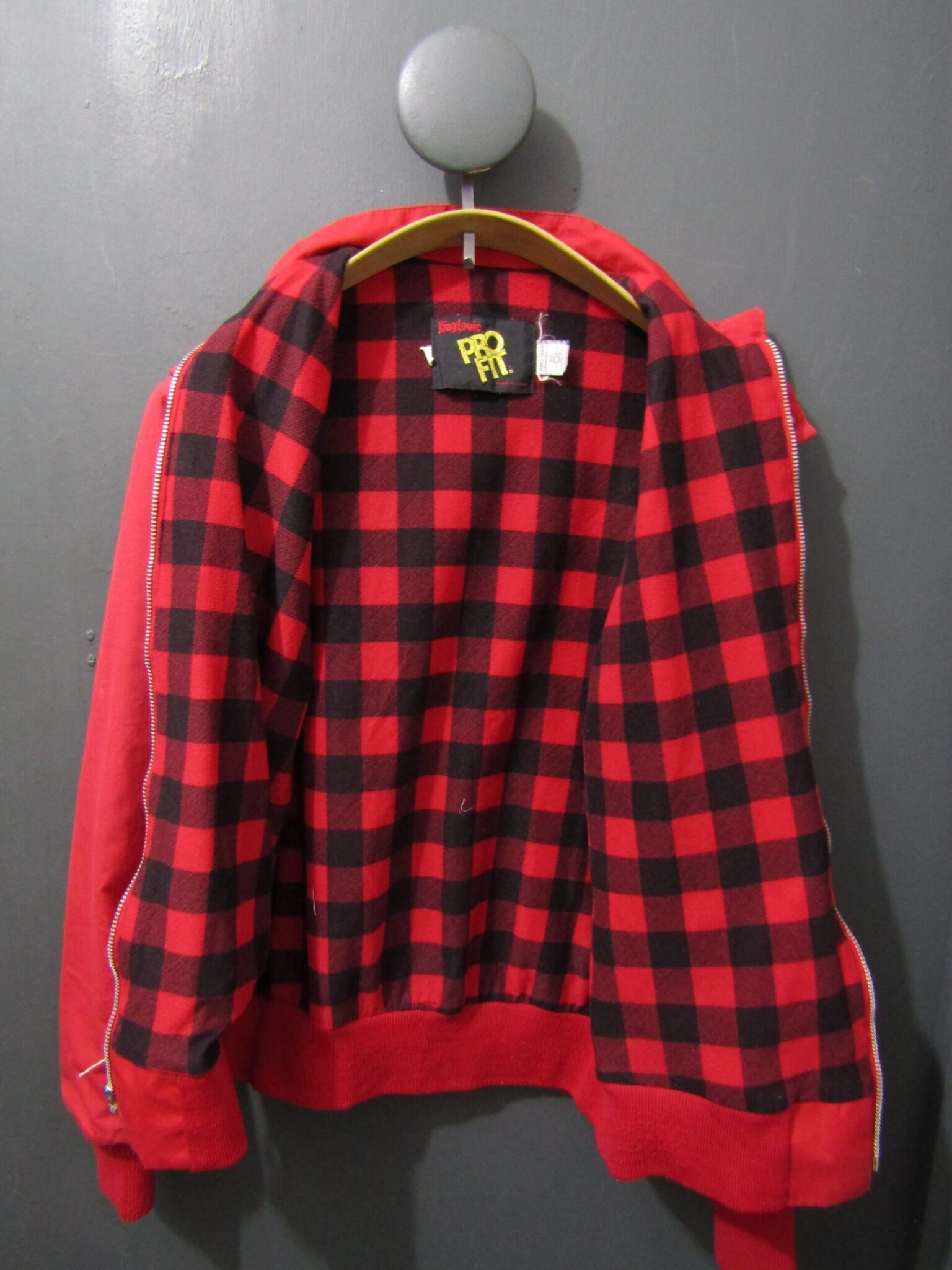 King Louie Pro fit Men's U.S.A. Bowling Jacket | Small | Red - Image 3