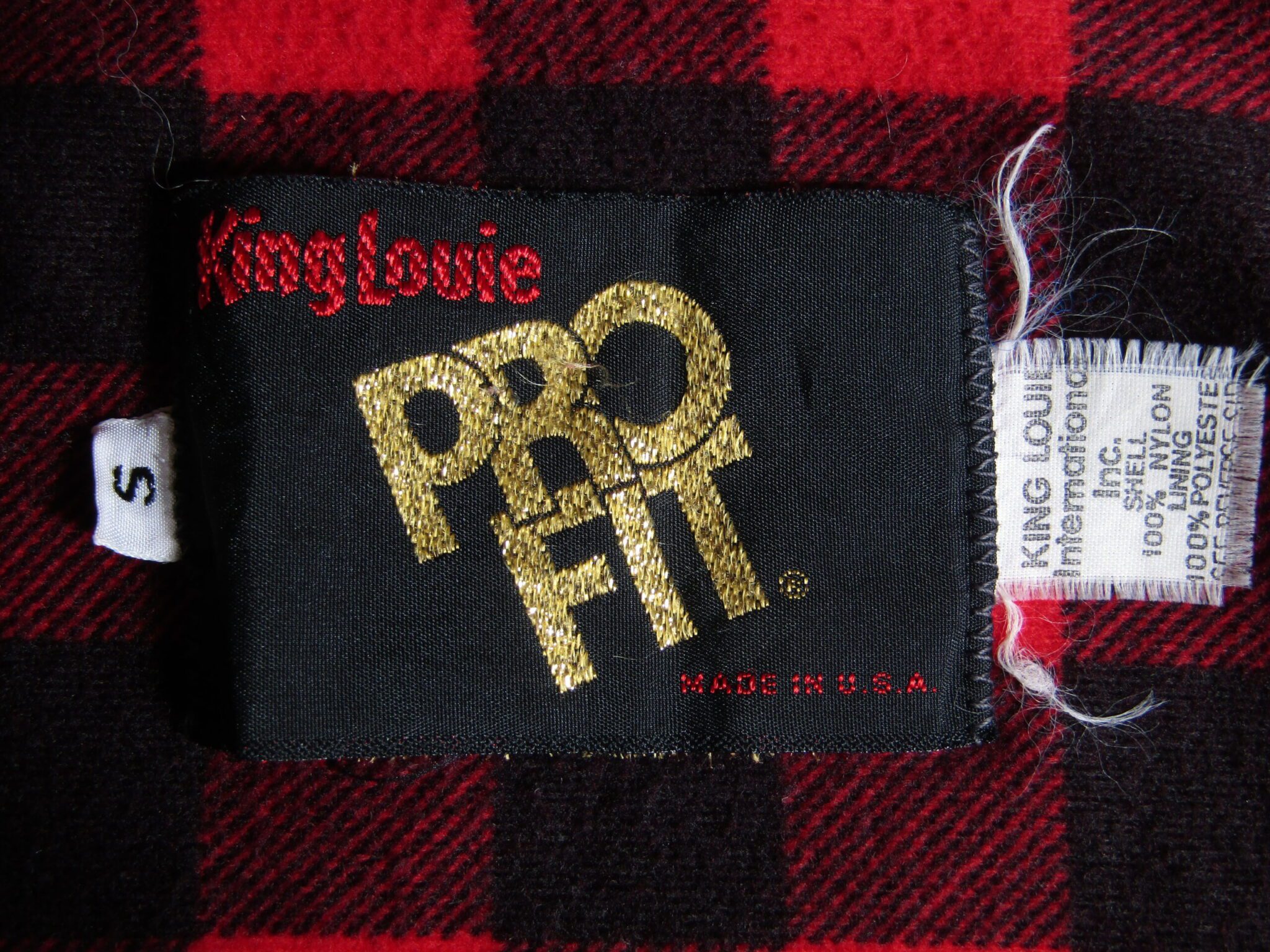 King Louie Pro fit Men's U.S.A. Bowling Jacket | Small | Red - Image 4