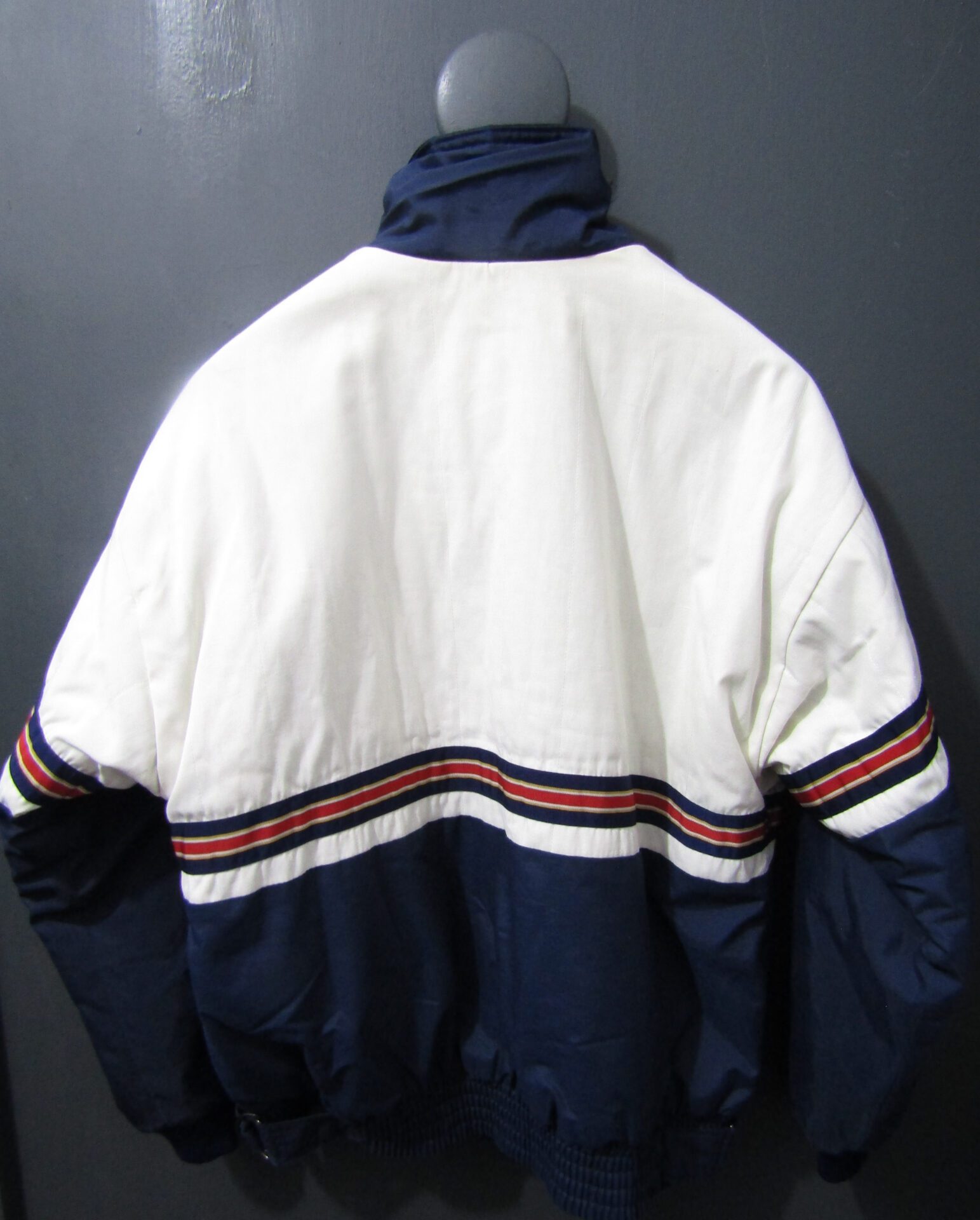 70's Rothmans Motorsport Men's Bomber Jacket | Small | Navy & White - Image 2