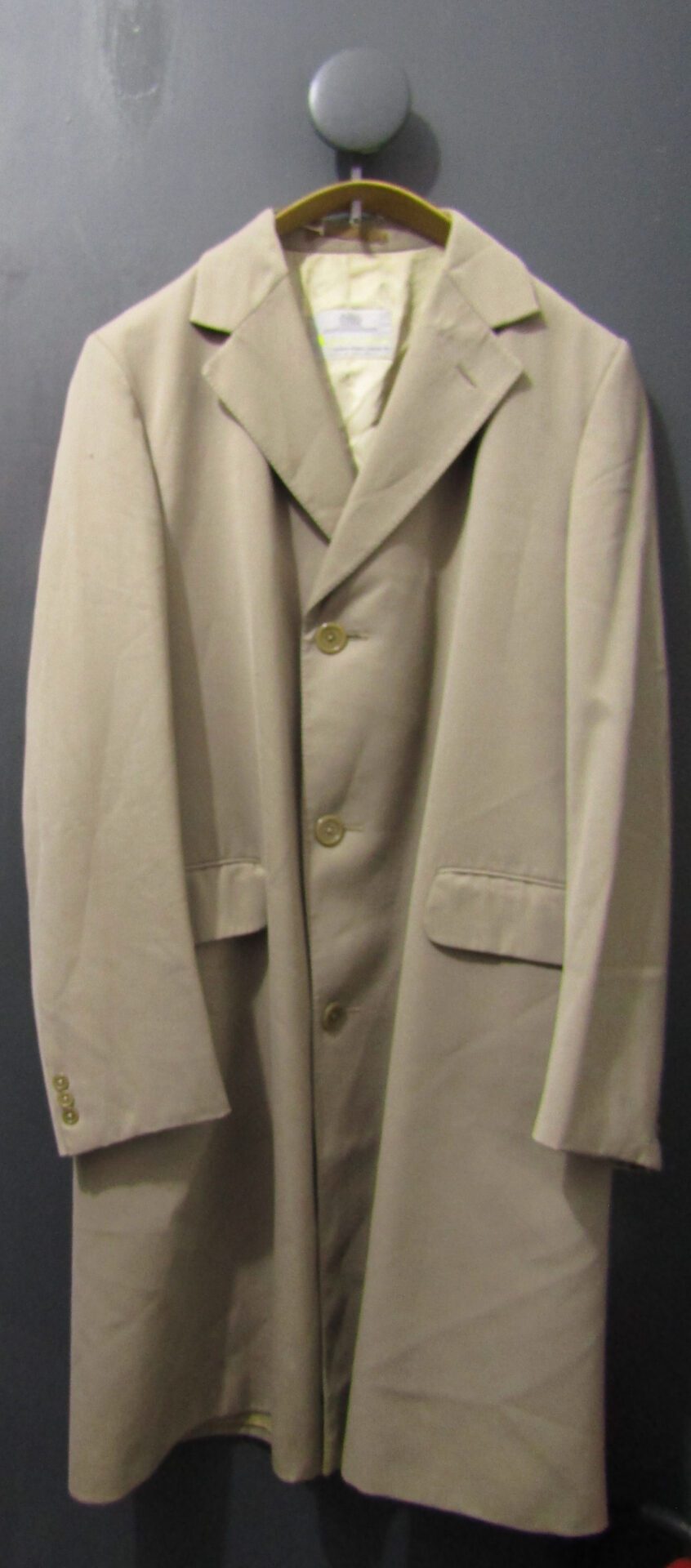 60's Men's Aquascutum Pure Wool Mac | Long 46 | Beige