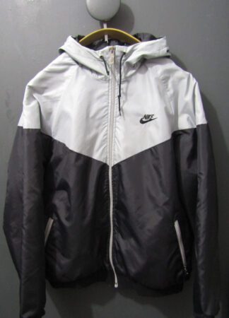 80's Nike Windrunner Jacket | Blue Label | XL | Grey & Black