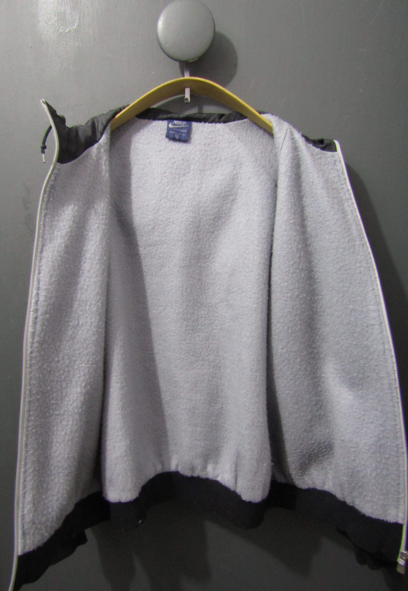 80's Nike Windrunner Jacket | Blue Label | XL | Grey & Black - Image 3