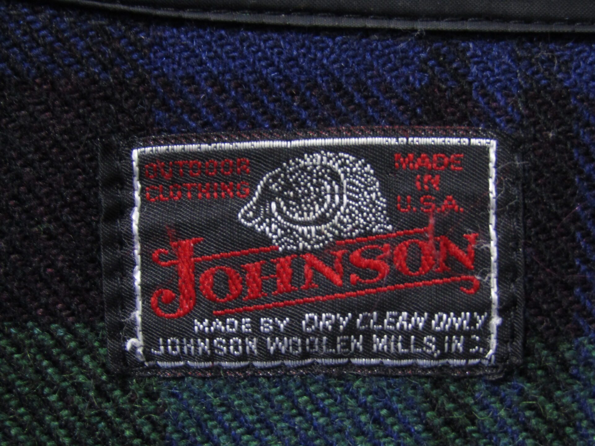 Johnson Men's Shooting/Hunting Jacket | Medium | Green & navy plaid - Image 3