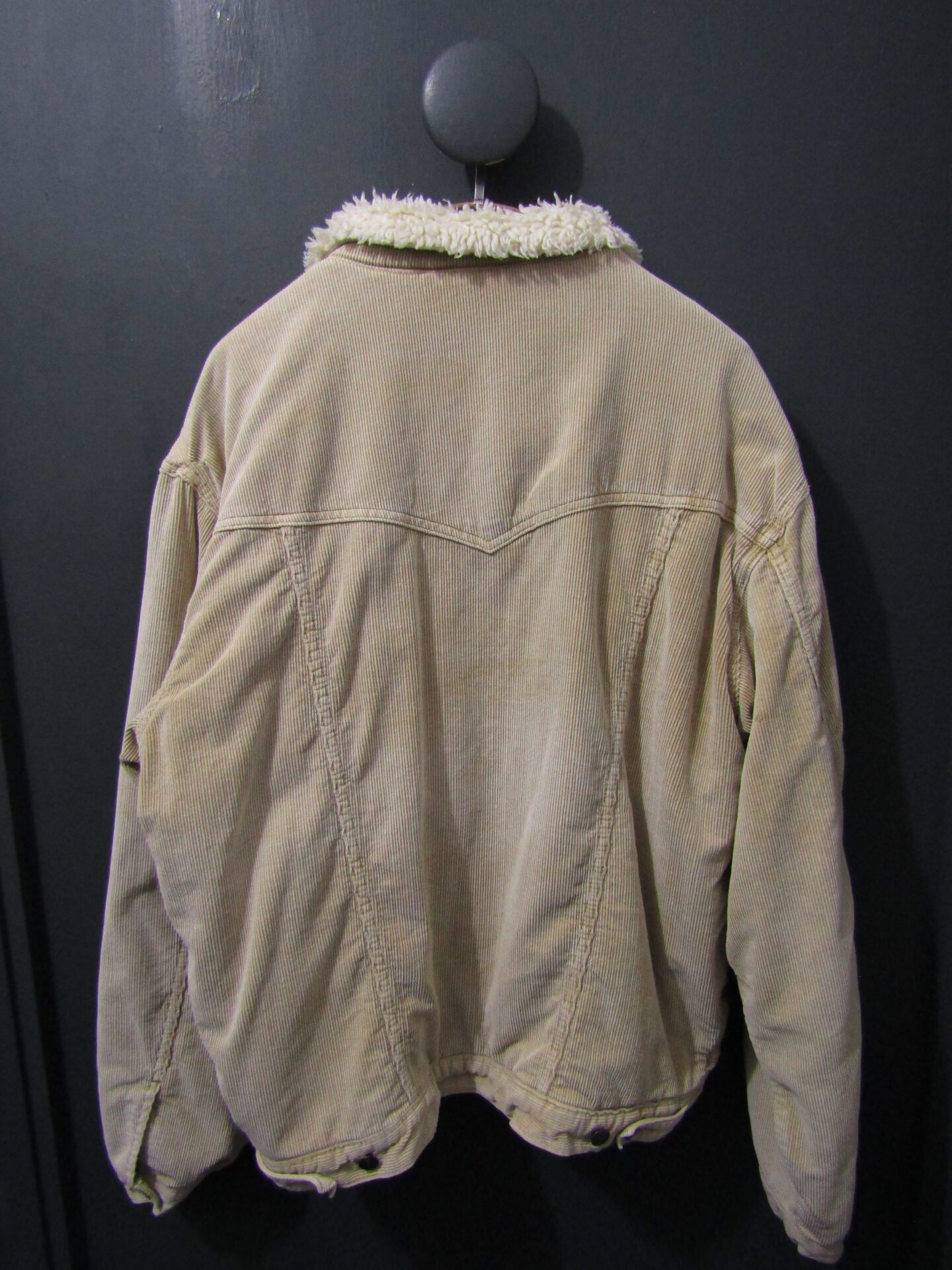 Wrangler Cord Sherpa Wrange Jacket | Large | Beige - Image 2