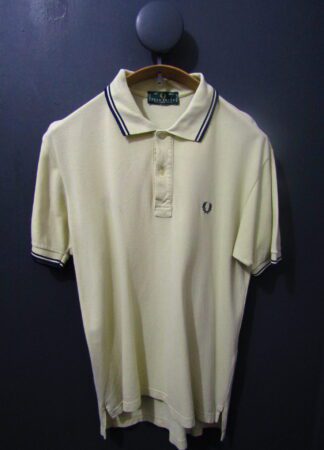 80's Fred Perry Polo Shirt | 38"/ 97cm | Yellow | Green Label