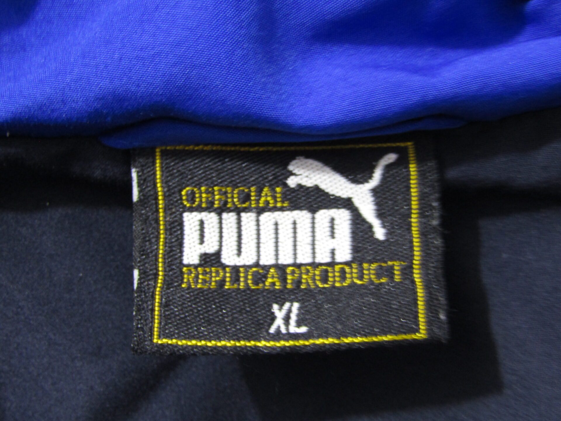 Leeds United 1996-98 Home Track Drill Training Jacket | Puma | XL | Navy - Image 4