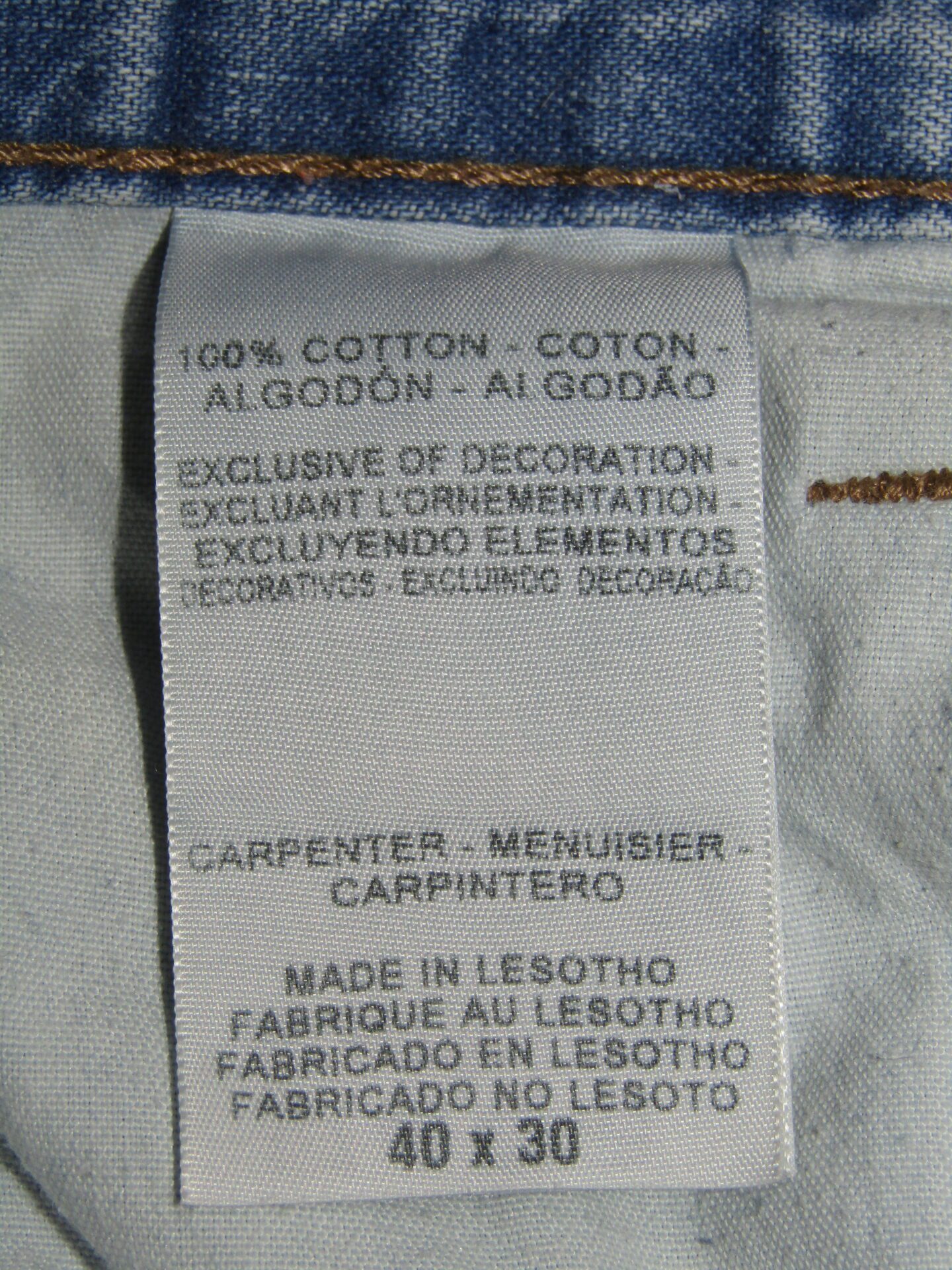 80's Levi's Signature Carpenter Jeans | Loose fit | W40 L30 | Mid Blue - Image 4