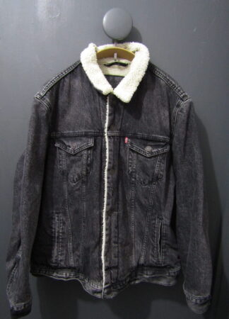 Levi's 16365 Denim Sherpa Jacket | XL | Dark Grey
