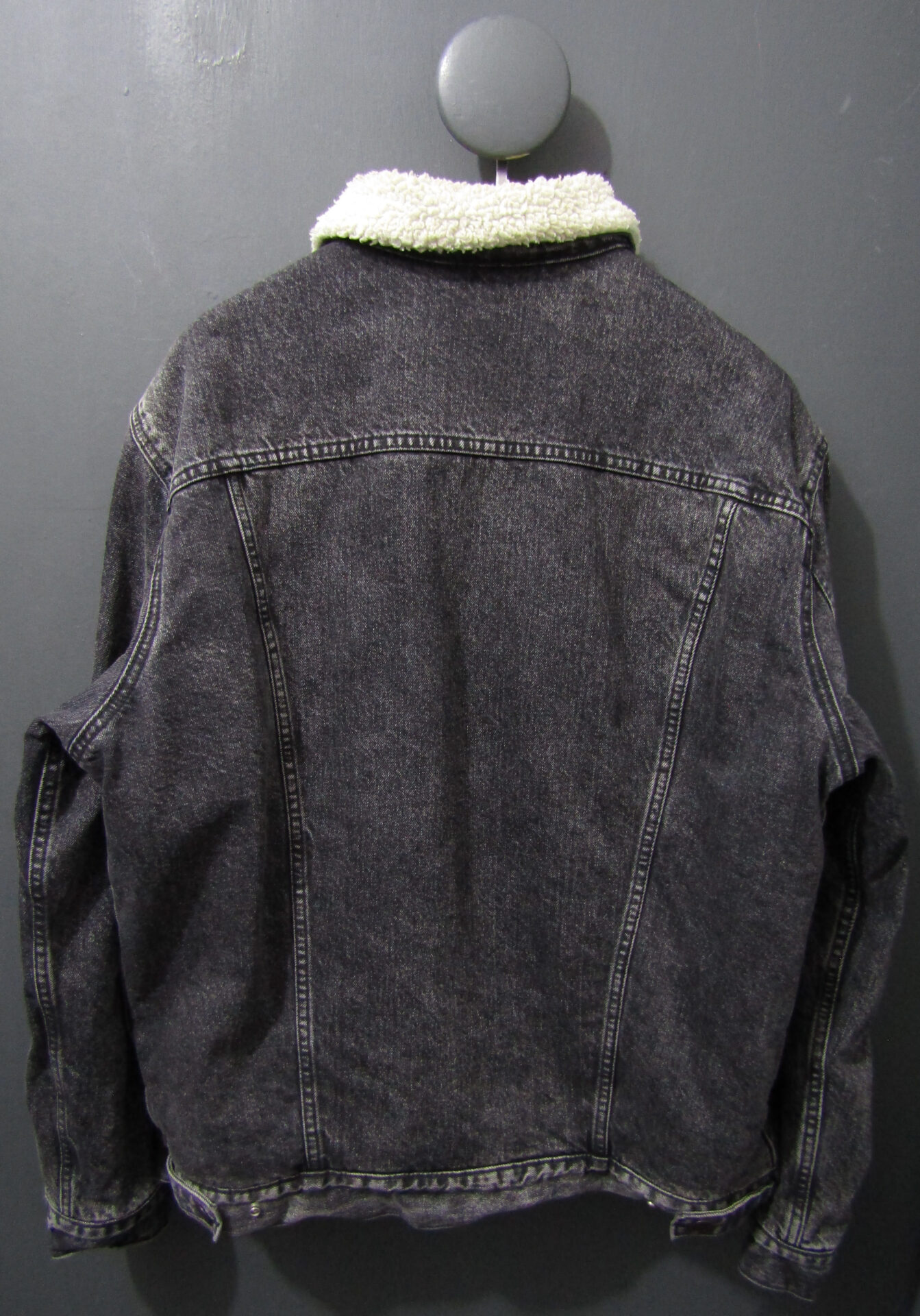 Levi's 16365 Denim Sherpa Jacket | XL | Dark Grey - Image 2