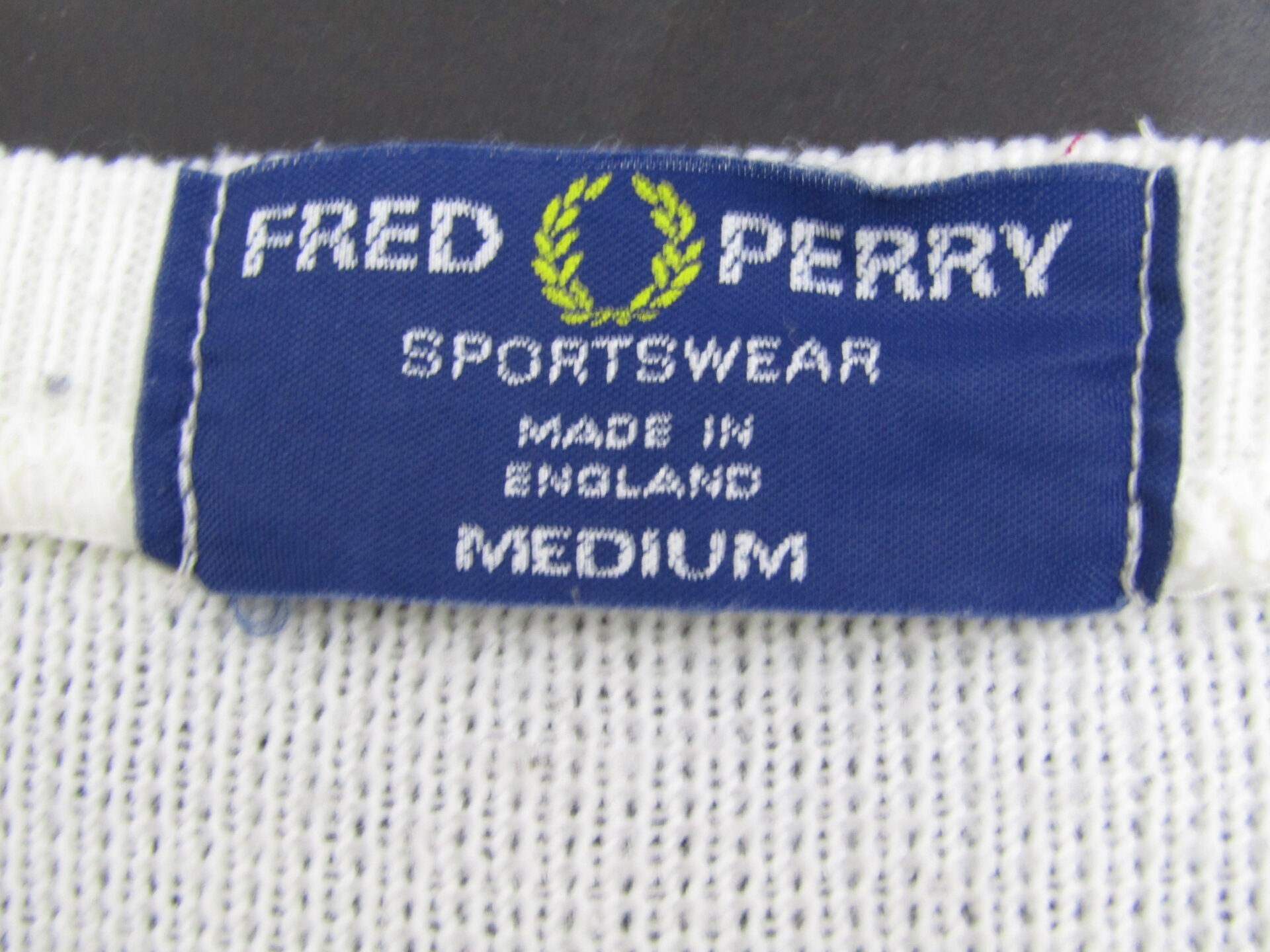 Fred Perry Men's Tennis Tank Top | Blue Label | Medium | White - Image 3