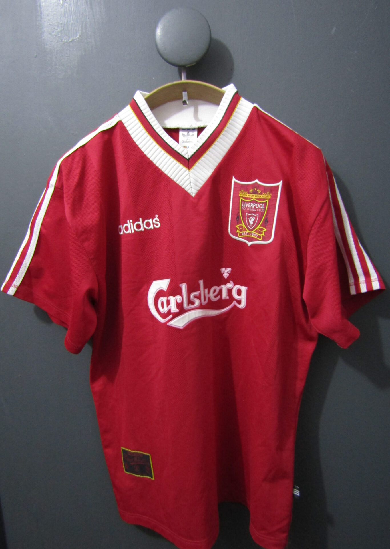 Liverpool Football Shirt | Adidas | Large | Red | Home 1995-96