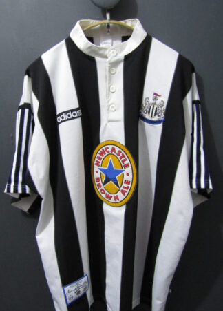 Newcastle Football Shirt | Adidas | 2XL | Black & White | 1996-98 Home Shirt