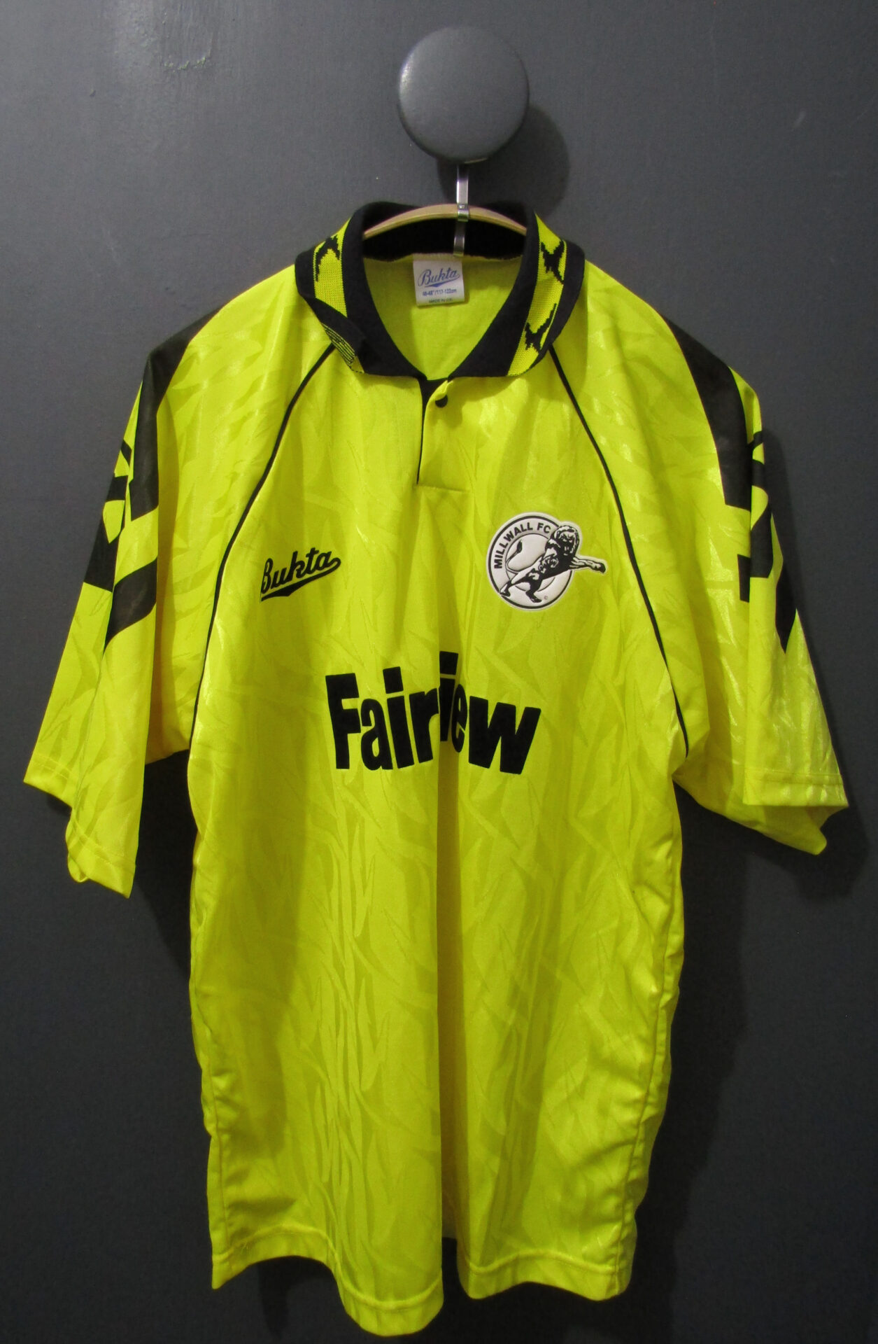 Millwall Football Shirt | 46 - 48" | Bukta | Yellow | 1992 - 94 Away