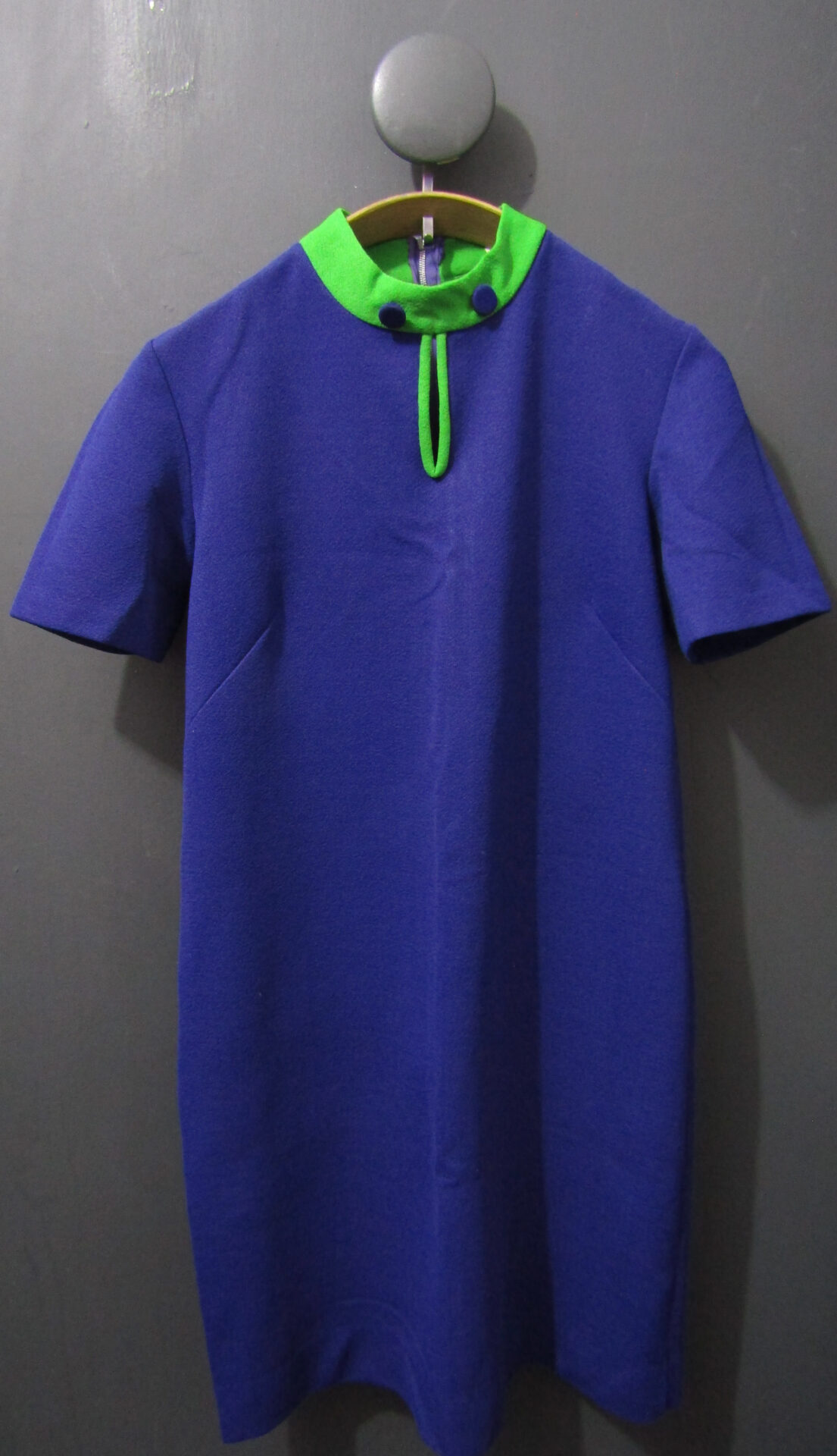 60's Contesa Shift Dress | 16 | Blue & Green