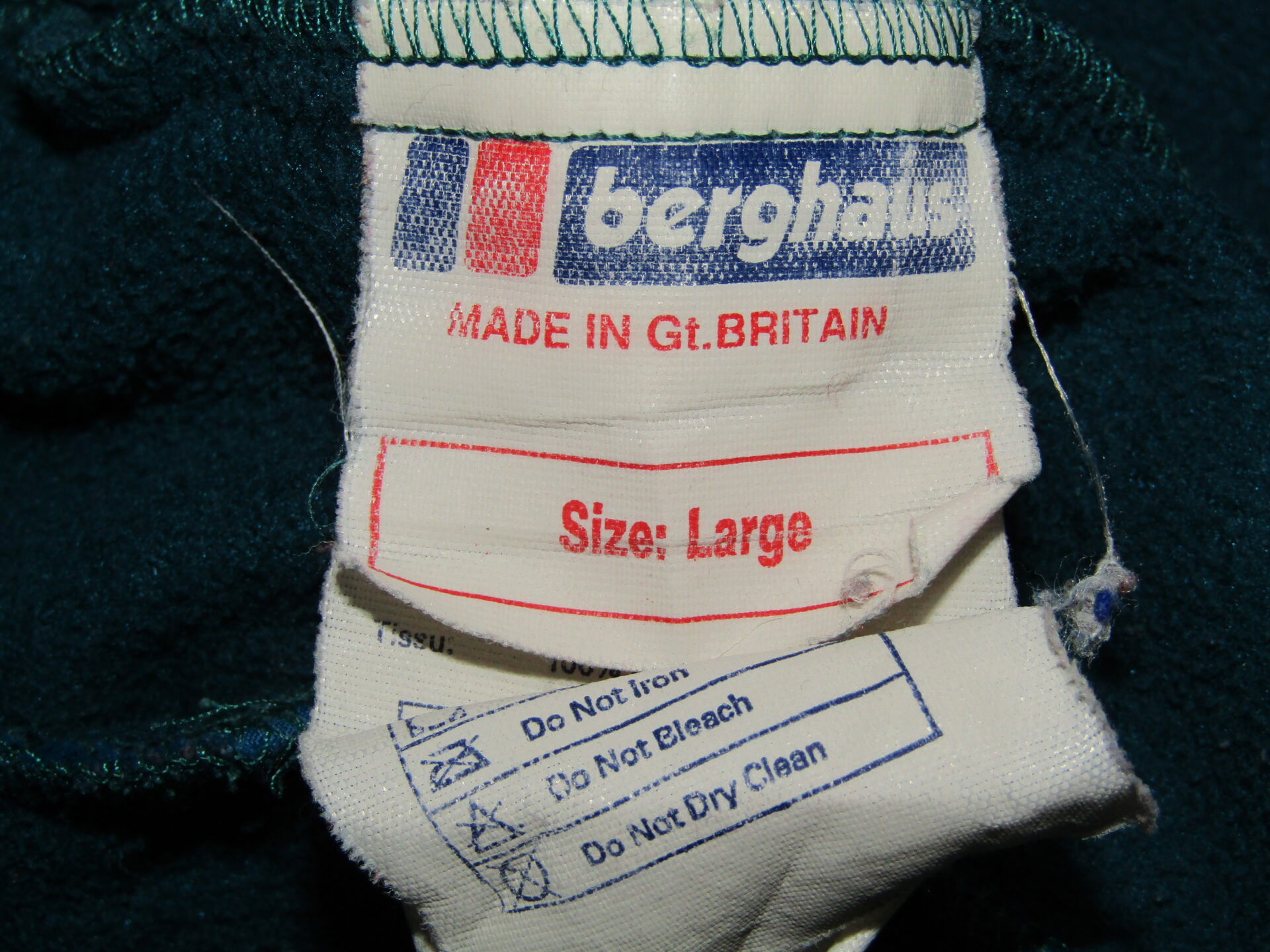 80's Berghaus Activity Fleece | Large | Teal - Image 4