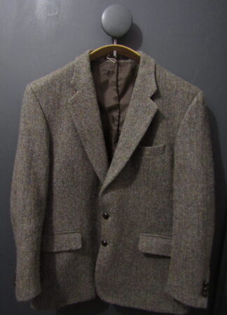 Brook Taverner Harris Tweed Jacket | 42 R | Grey Herringbone
