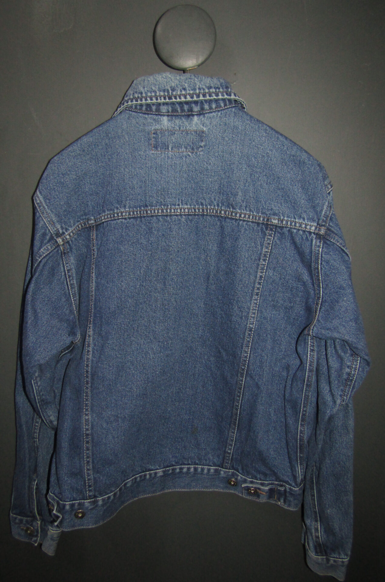 80's Wrangler Hero Denim Trucker Jacket | Medium | Mid Blue - Image 2