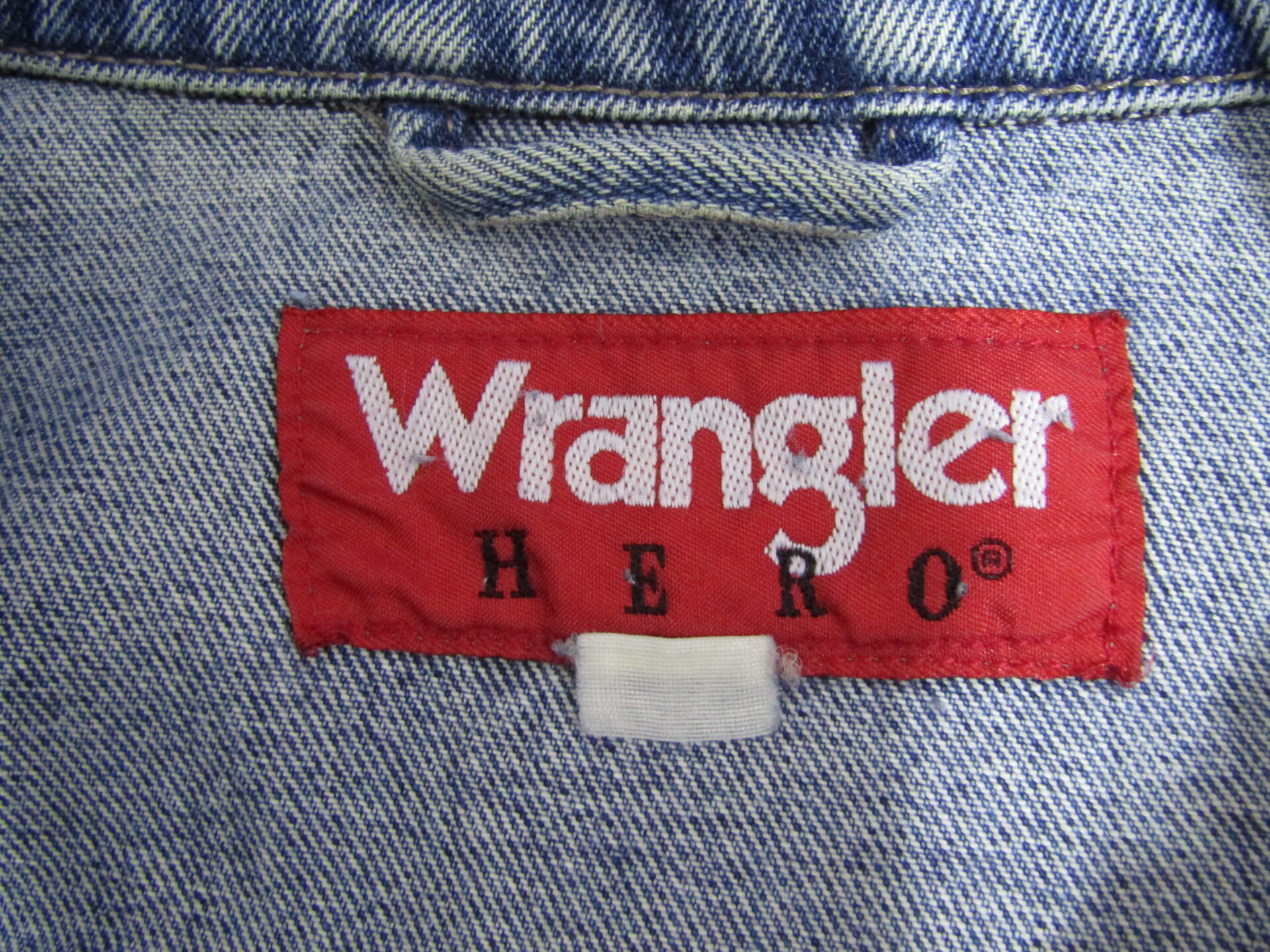 80's Wrangler Hero Denim Trucker Jacket | Medium | Mid Blue - Image 3