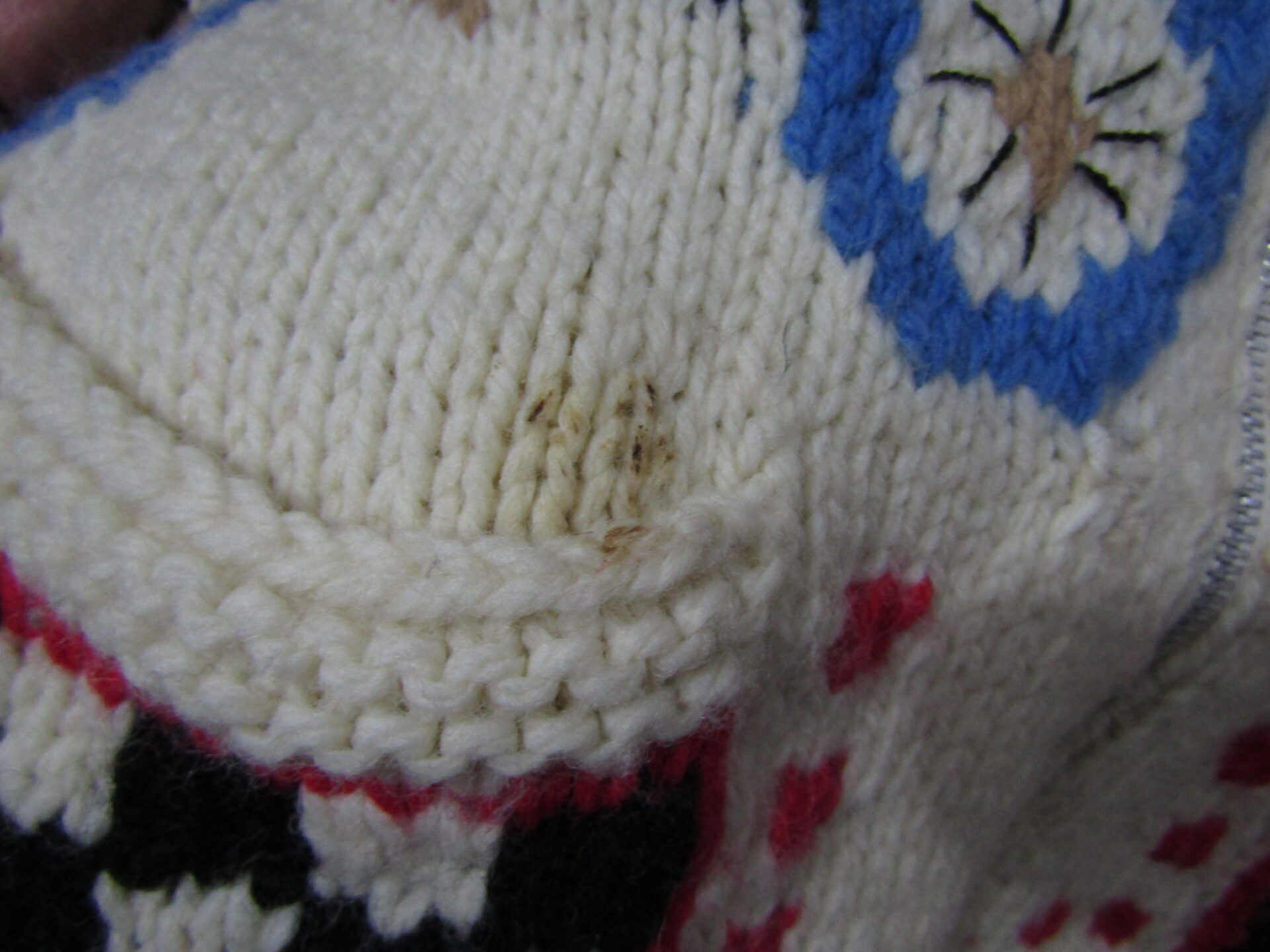 Mary Maxim style Cowichan Cardigan | Medium | Cream | Unisex - Image 7